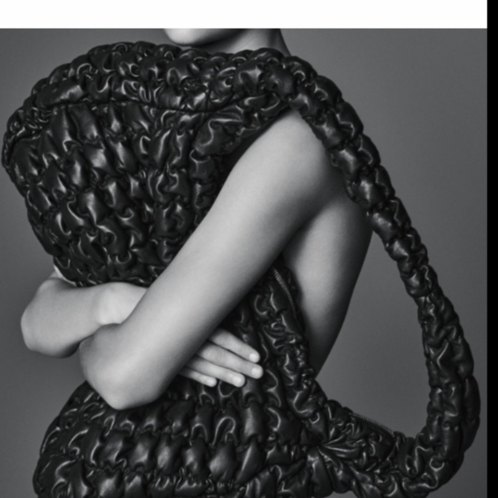 COS oversized quilted leather bag